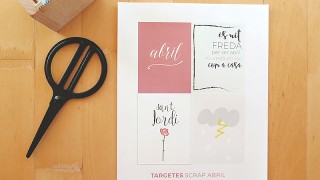 Targetes de scrap per a imprimir | abril