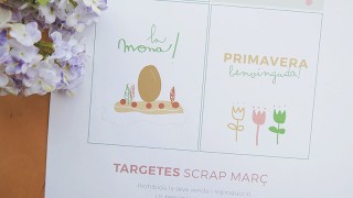 Targetes de scrap per imprimir | març